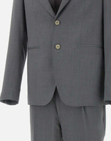 SANTANIELLO Completo due pezzi in fresco lana GREY Uomo 
