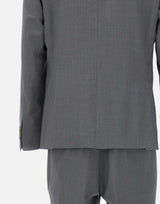 SANTANIELLO Completo due pezzi in fresco lana GREY Uomo 