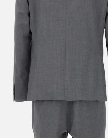 SANTANIELLO Completo due pezzi in fresco lana GREY Uomo 