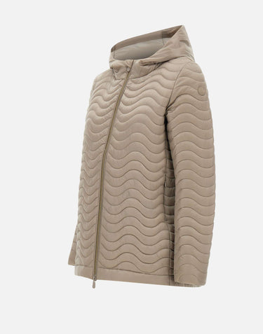 SAVE THE DUCK Piumino "Sirena" BEIGE Donna 