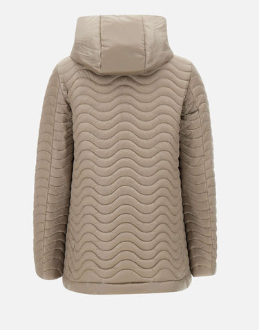 SAVE THE DUCK Piumino "Sirena" BEIGE Donna 