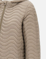 SAVE THE DUCK Piumino "Sirena" BEIGE Donna 
