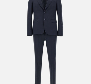 UNGARO Completo "U5001" tre pezzi in lana BLUE Uomo 