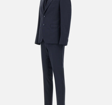UNGARO Completo "U5001" tre pezzi in lana BLUE Uomo 
