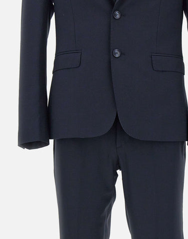 UNGARO Completo "U5001" tre pezzi in lana BLUE Uomo 