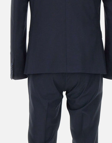 UNGARO Completo "U5001" tre pezzi in lana BLUE Uomo 