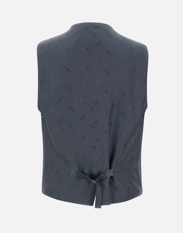 UNGARO Completo "U5001" tre pezzi in lana BLUE Uomo 