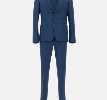 UNGARO Completo "U5001" tre pezzi in lana BLUE Uomo 