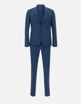 UNGARO Completo "U5001" tre pezzi in lana BLUE Uomo 