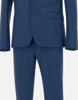 UNGARO Completo "U5001" tre pezzi in lana BLUE Uomo 
