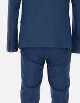 UNGARO Completo "U5001" tre pezzi in lana BLUE Uomo 