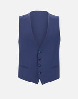 UNGARO Completo "U5001" tre pezzi in lana BLUE Uomo 