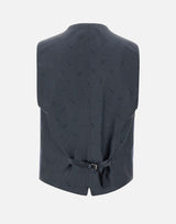 UNGARO Completo "U5001" tre pezzi in lana BLUE Uomo 