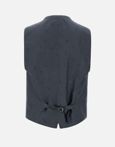 UNGARO Completo "U5001" tre pezzi in lana BLUE Uomo 