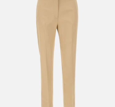 WEEKEND MAX MARA Pantaloni "Vite"in cotone stretch BEIGE Donna 