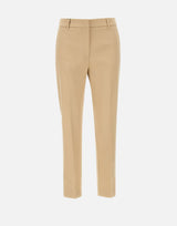 WEEKEND MAX MARA Pantaloni "Vite"in cotone stretch BEIGE Donna 