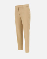 WEEKEND MAX MARA Pantaloni "Vite"in cotone stretch BEIGE Donna 
