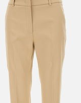 WEEKEND MAX MARA Pantaloni "Vite"in cotone stretch BEIGE Donna 