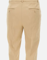 WEEKEND MAX MARA Pantaloni "Vite"in cotone stretch BEIGE Donna 