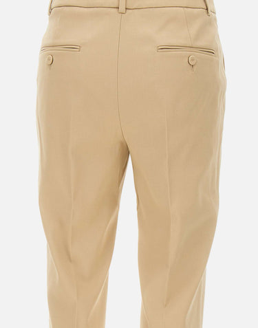 WEEKEND MAX MARA Pantaloni "Vite"in cotone stretch BEIGE Donna 