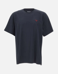 BARBOUR T-shirt "Essential" BLUE Uomo 