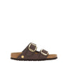 BIRKENSTOCK Sandali "Arizona Big Buckle Raffia" BROWN Donna 