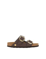 BIRKENSTOCK Sandali "Arizona Big Buckle Raffia" BROWN Donna 
