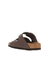 BIRKENSTOCK Sandali "Arizona Big Buckle Raffia" BROWN Donna 