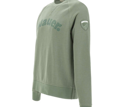 BLAUER Felpa "Camp" GREEN Uomo 