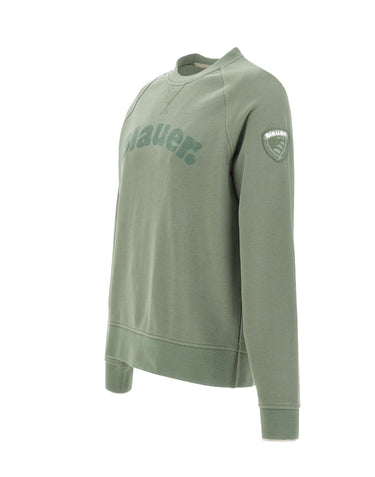 BLAUER Felpa "Camp" GREEN Uomo 