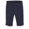 BRIGLIA 1949 Bermuda in cotone con micro texture BLUE Uomo 