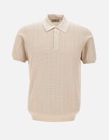 DELLA CIANA CASHMERE Polo in cotone a maxi coste BEIGE Uomo 