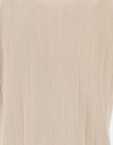 DELLA CIANA CASHMERE Polo in cotone a maxi coste BEIGE Uomo 
