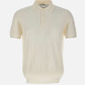 DELLA CIANA CASHMERE Polo in cotone a maxi coste WHITE Uomo 