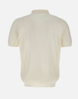 DELLA CIANA CASHMERE Polo in cotone a maxi coste WHITE Uomo 