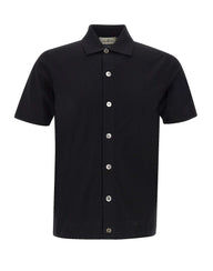 DELLA CIANA CASHMERE Camicia in maglia di cotone superior BLACK Uomo 