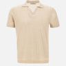 DELLA CIANA CASHMERE Polo in misto lino e cotone BEIGE Uomo 