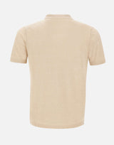 DELLA CIANA CASHMERE Polo in misto lino e cotone BEIGE Uomo 