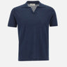 DELLA CIANA CASHMERE Polo in misto lino e cotone BLUE Uomo 
