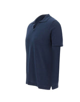 DELLA CIANA CASHMERE Polo in misto lino e cotone BLUE Uomo 