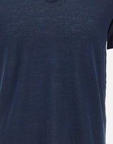 DELLA CIANA CASHMERE Polo in misto lino e cotone BLUE Uomo 