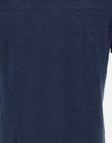DELLA CIANA CASHMERE Polo in misto lino e cotone BLUE Uomo 