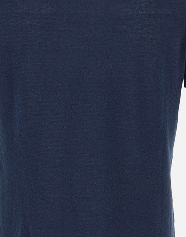 DELLA CIANA CASHMERE Polo in misto lino e cotone BLUE Uomo 