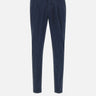 DEVORE Pantaloni "DVR33" in cotone e seta BLUE Uomo 