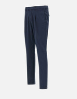 DEVORE Pantaloni "DVR33" in cotone e seta BLUE Uomo 