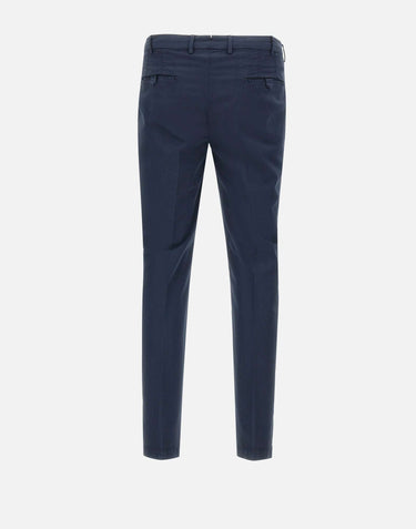 DEVORE Pantaloni "DVR33" in cotone e seta BLUE Uomo 