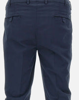 DEVORE Pantaloni "DVR33" in cotone e seta BLUE Uomo 