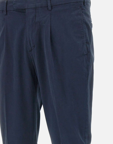 DEVORE Pantaloni "DVR33" in cotone e seta BLUE Uomo 