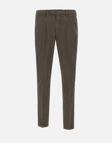 DEVORE Pantaloni "DVR33" in cotone e seta BROWN Uomo 