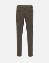 DEVORE Pantaloni "DVR33" in cotone e seta BROWN Uomo 